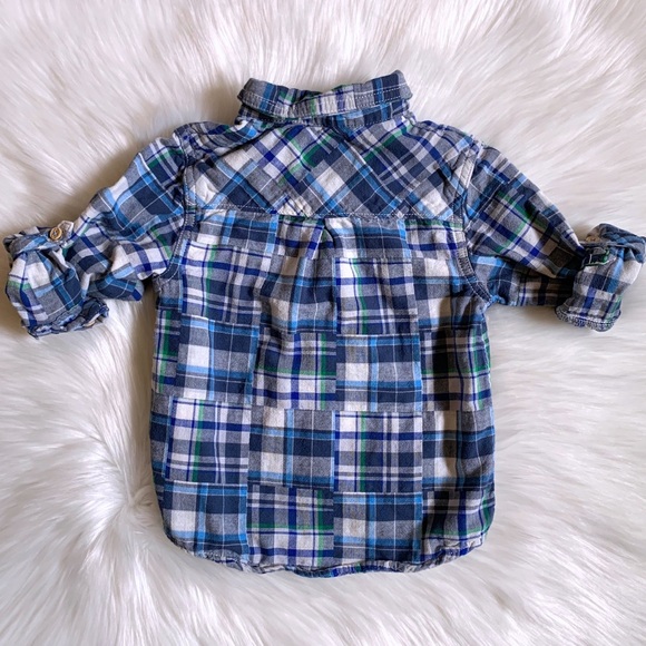 OshKosh Flannel Button Down Collared Shirt - Picture 5 of 5